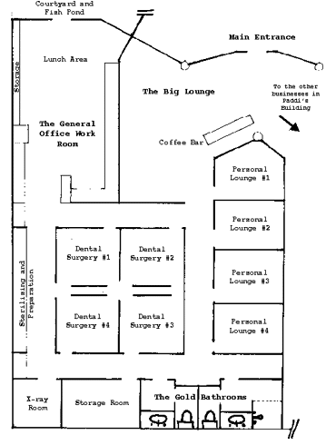 Paddi's Practice 'Mud Map' Floor Plan